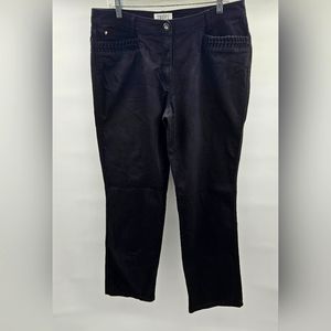Choice Denim by Steilmann Straight Leg Embellished Back Pockets Black Je…